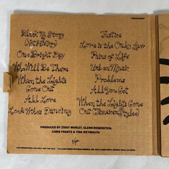 Ziggy Marley & The Melody Makers One Bright Day Promo 1989  Gold Disc - Picture 4 of 9